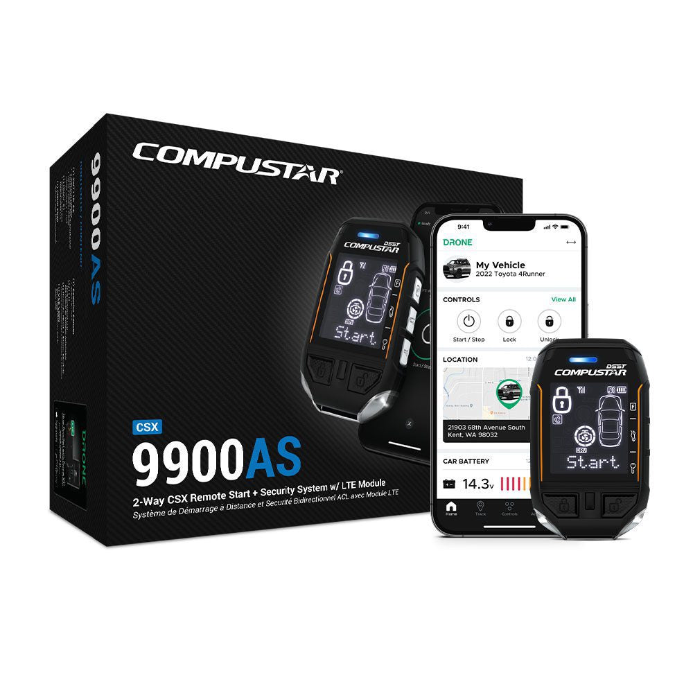 Compustar 9900AS (T12) Alarm w/ remote start.