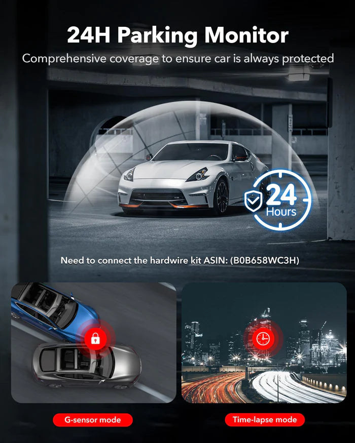 Redtiger F7NT Touch Screen 4K Dual Dash Cam